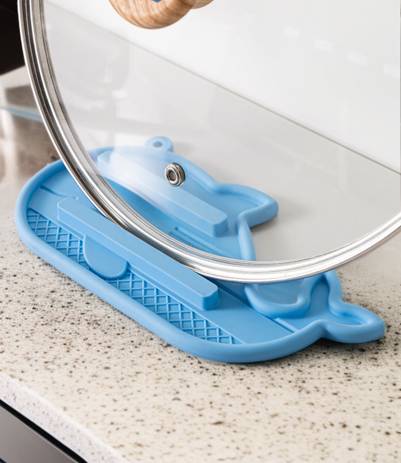 モダンなキッチンに合う鍋蓋ラック