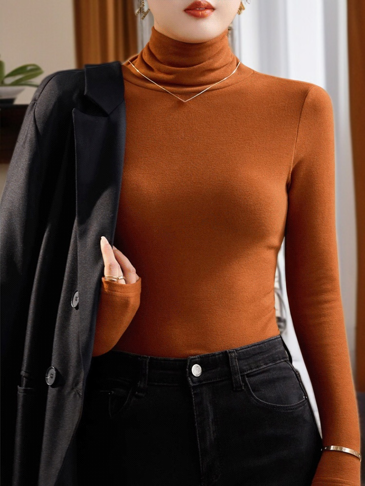 両面ドイツ製フリースタートルネックベースレイヤー