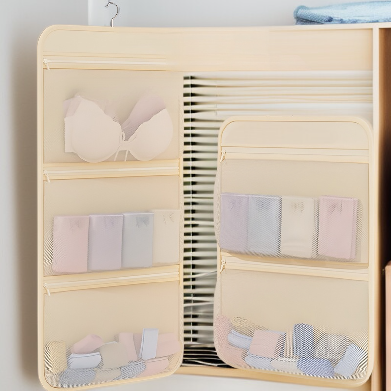 Socks storage tool dormitory wardrobe underwear hanging bag hanging net bag bedside storage bag