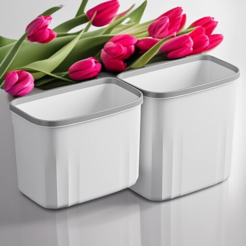 가정용 행거 휴지통 주방 벽걸이 휴지통 화장실 뚜껑 달린 휴지통 수납 주방 쓰레기통