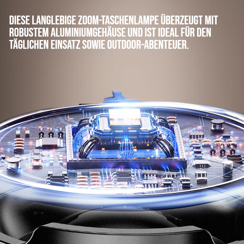 Langlebige Zoom-Taschenlampe
