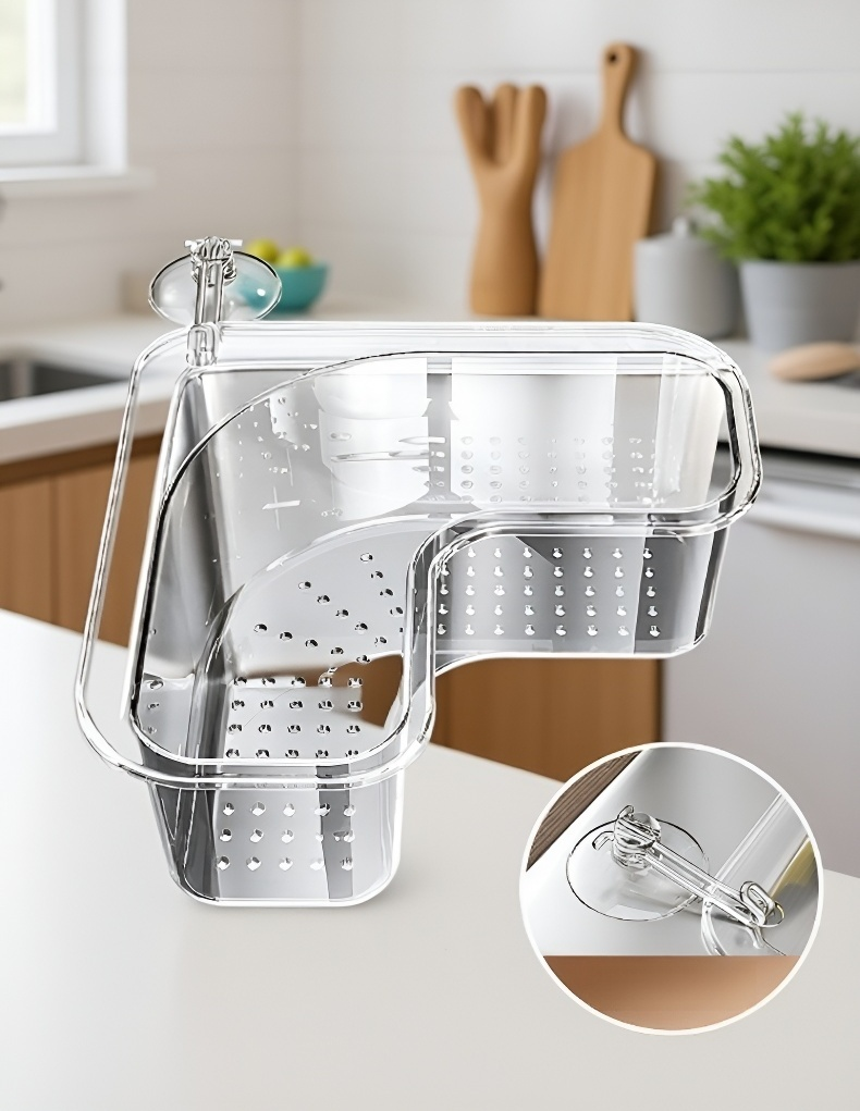 Zlewozmywak z zamontowanym koszykiem odpływowym