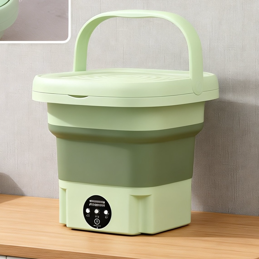 Faltbarer Mini-Wäschebehälter für Zuhause und Studentenwohnheime, leicht tragbar