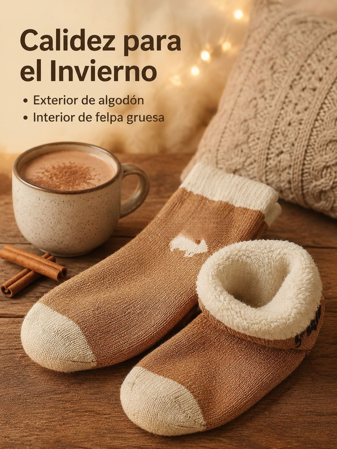 Calcetines de algodón gruesos para invierno
