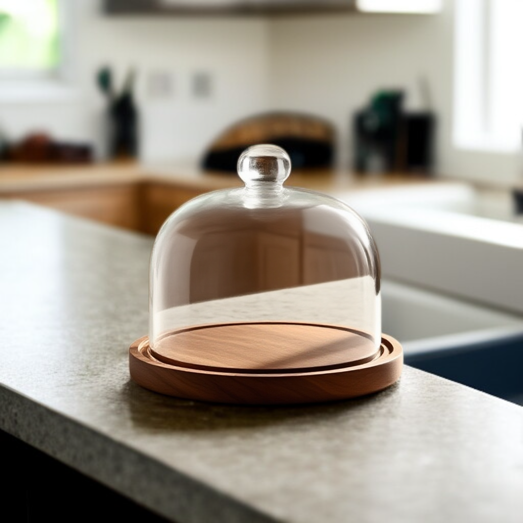 케이크 방진 유리 진열대