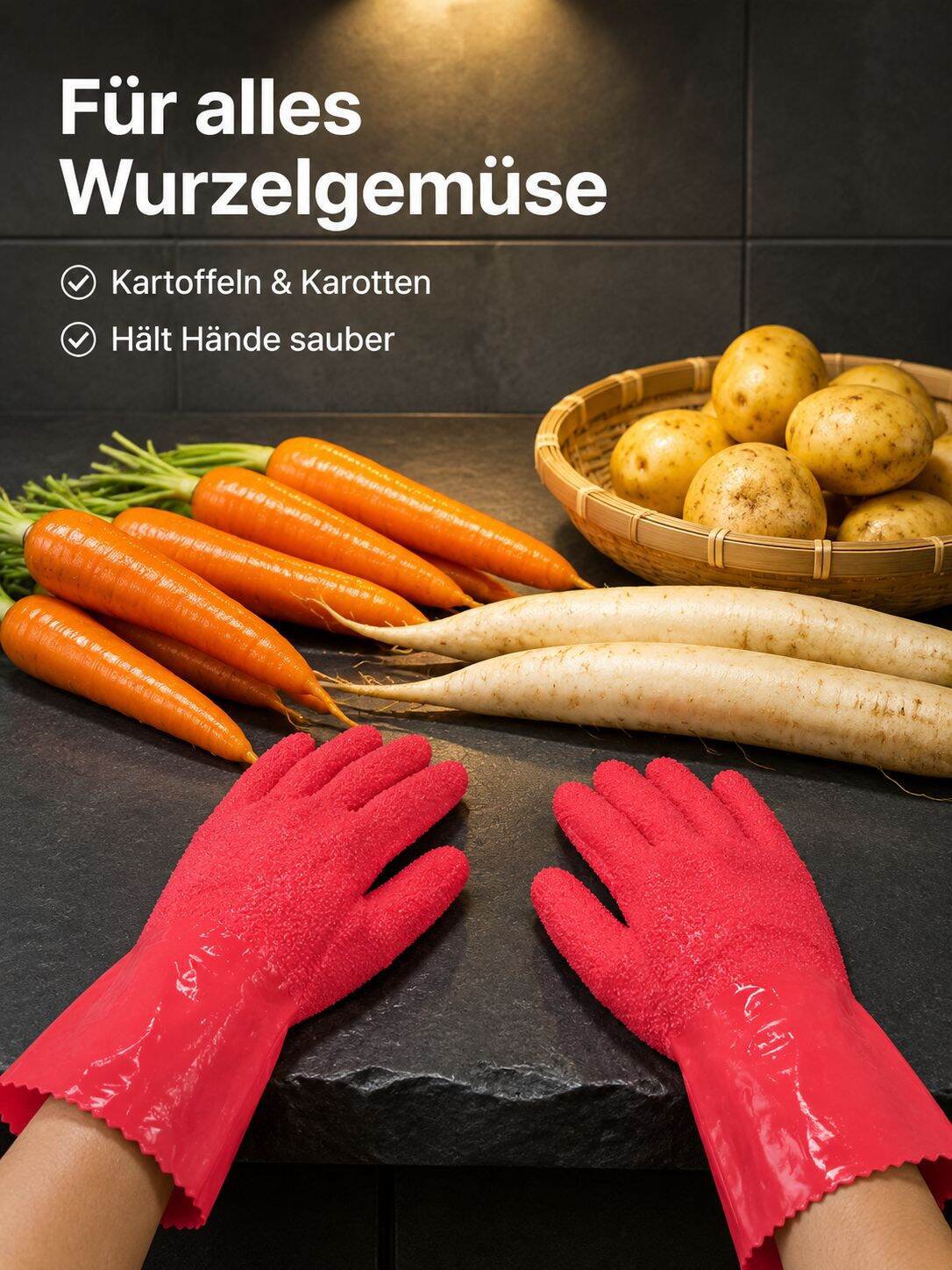 Kartoffelschälhandschuhe Japanische Kartoffelschälhandschuhe/Schälhandschuhe/rutschfeste Handschuhe/