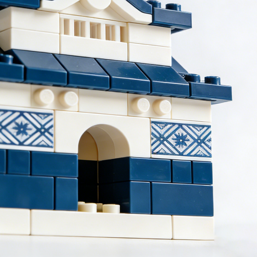 組み立てブロックの家