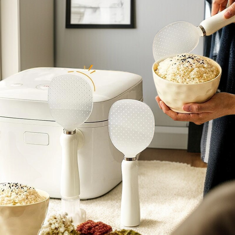 주방 스탠드형 오뚜기 주걱 알갱이 반찬 세척 용이 자석 주걱 밥 도구