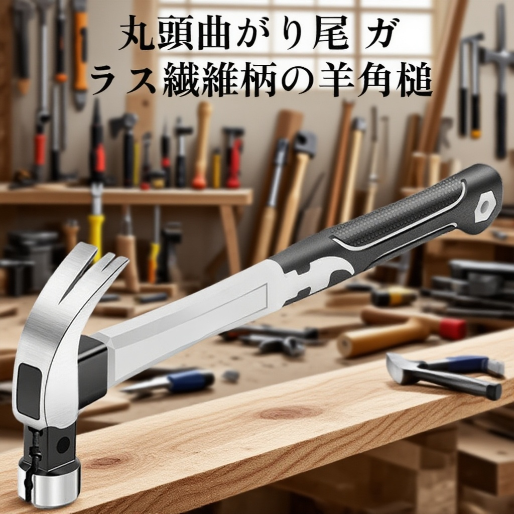 一体型特钢製羊角ハンマー・ステンレス製