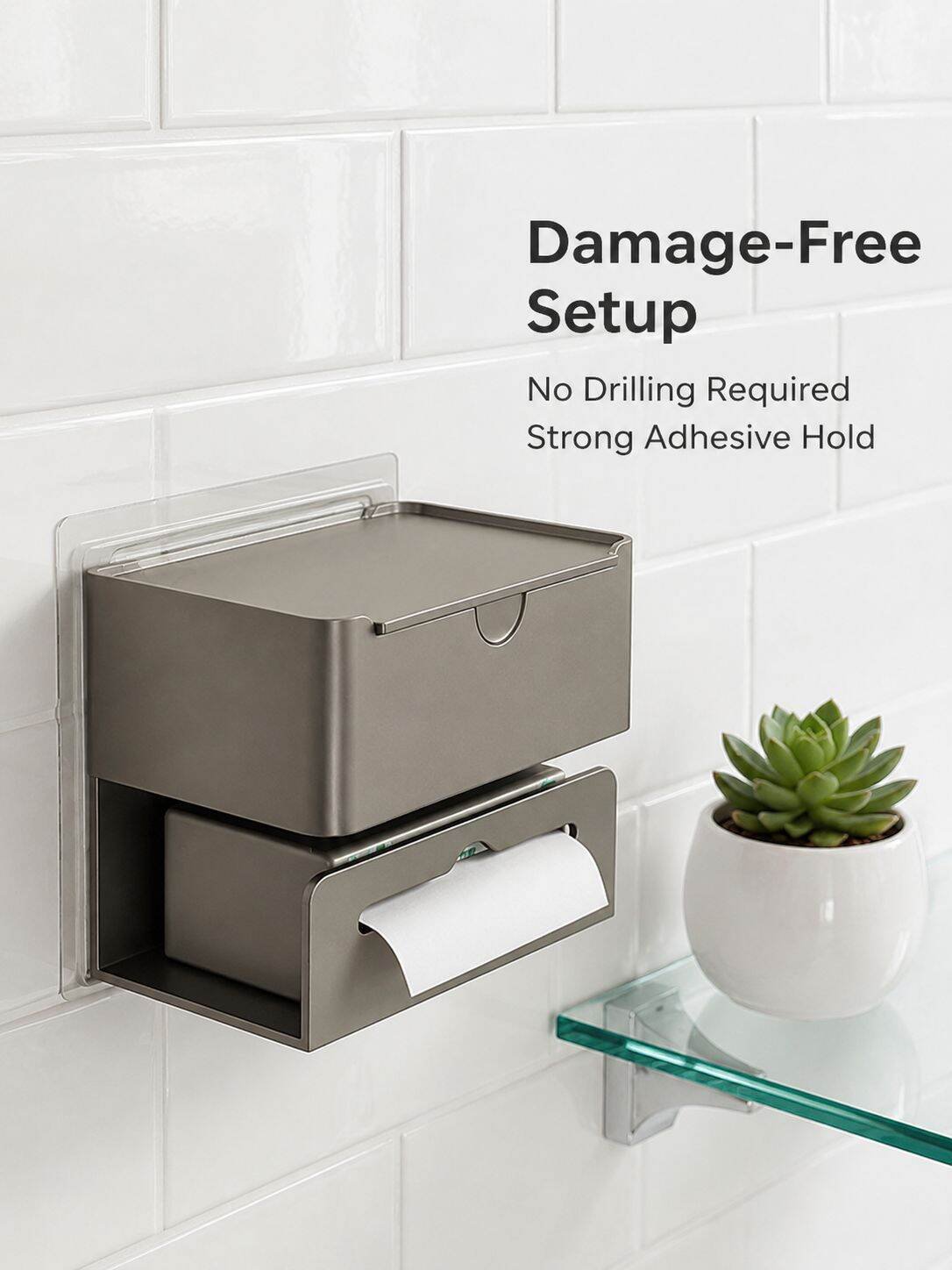 Washroom waterproof wallmounted paper towel box
