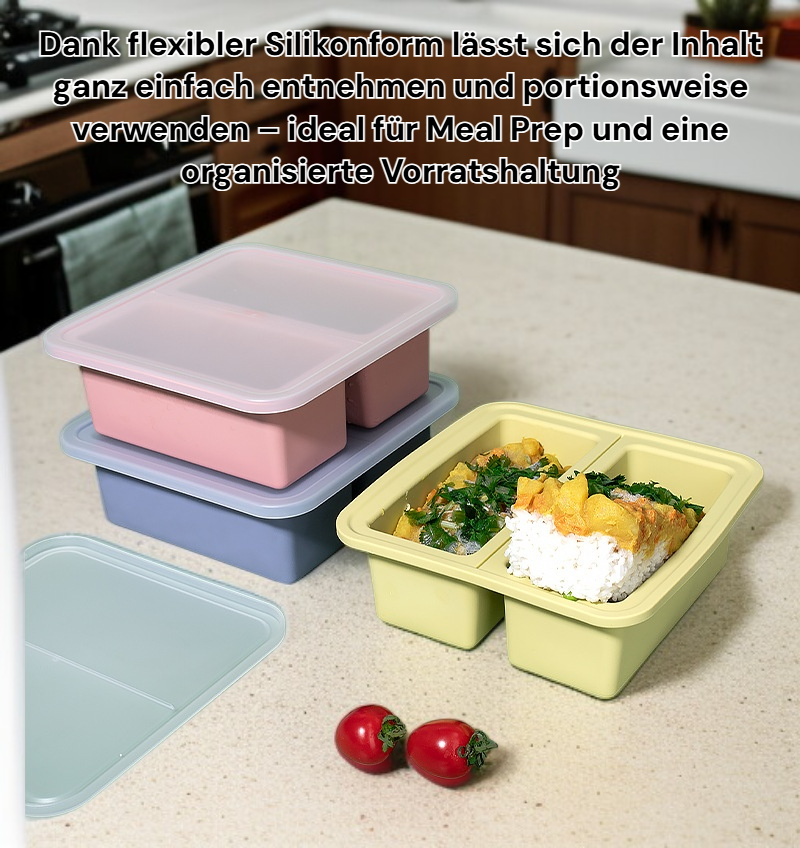 Lebensmittelechte Tiefkühlsuppenbox mit Deckel