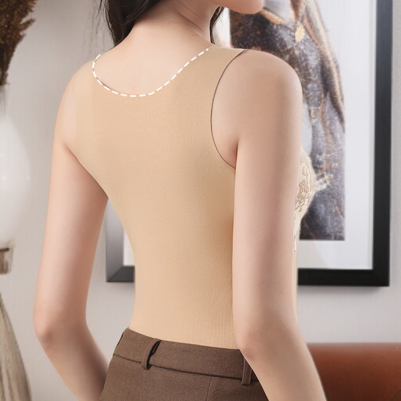 Breathable seamless thermal vest for women