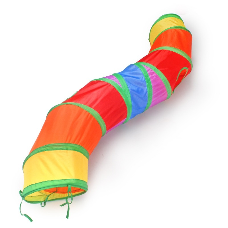 Pet Cat Three-way Tunnel Toy Straight Tent