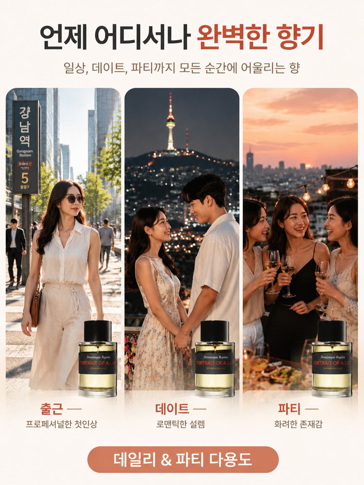 여성용 롱래스팅 은은한 향수