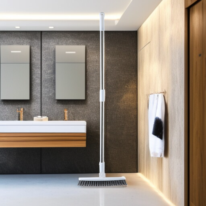 バスルーム・トイレ用タイル目地クリーナー長柄ブラシ