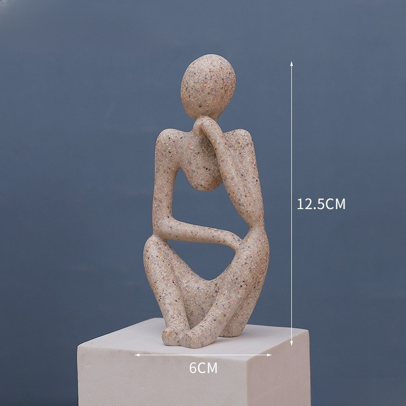 思考人物擺飾樹脂裝飾品