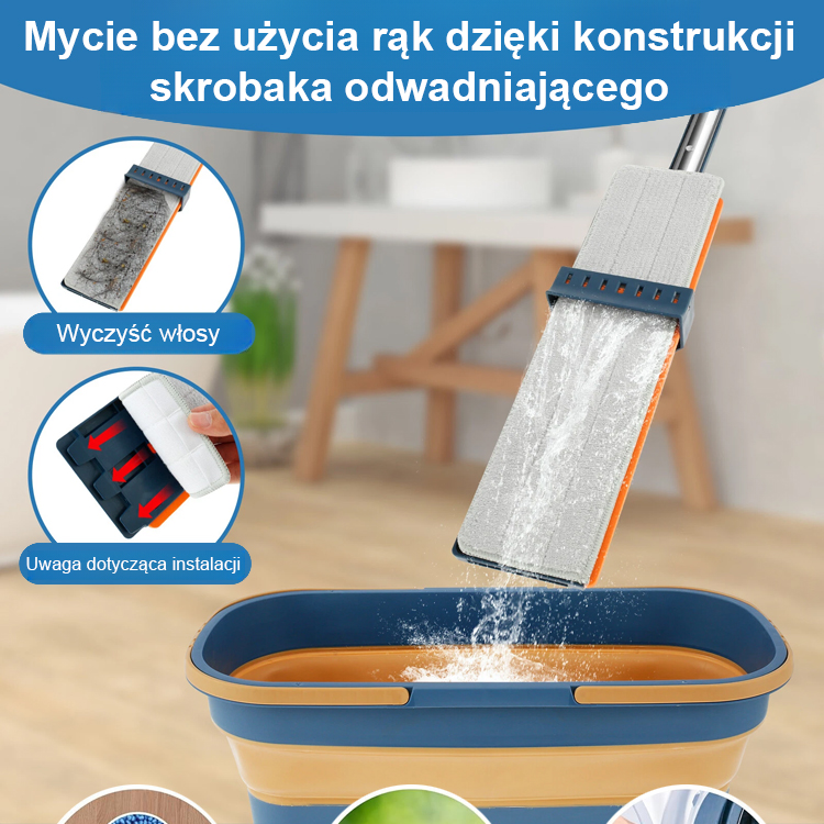 Nowy duży mop płaski