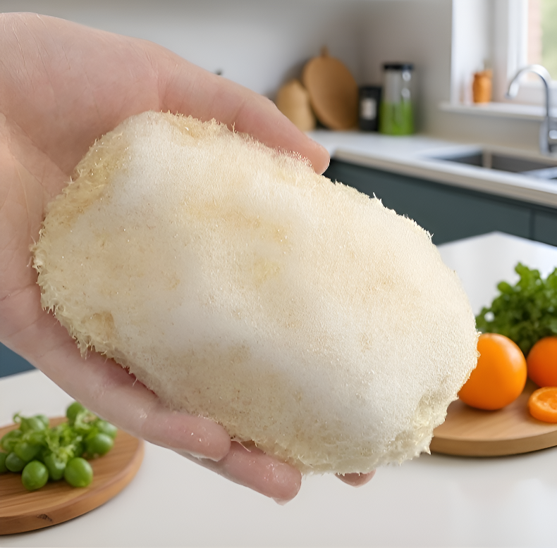 おしゃれなデザインのヘチマ布巾