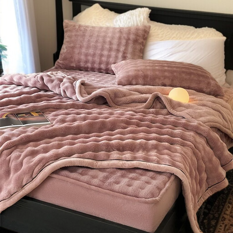 Set de ropa de cama cálida y gruesa para noches frías