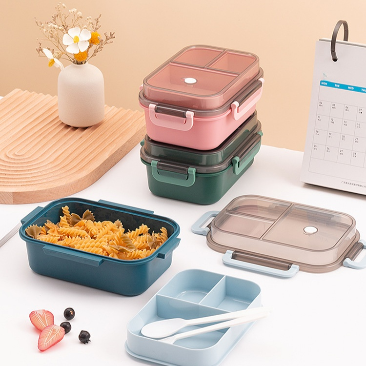 學生便當盒 雙層密封微波爐加熱通勤餐盒