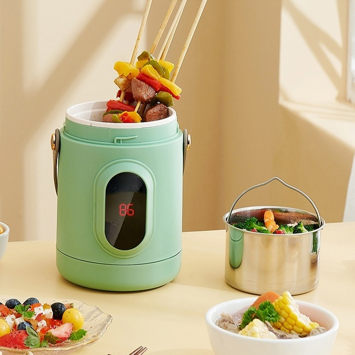 แก้วต้มน้ำซุปไฟฟ้าแบบพกพาเพื่อสุขภาพ