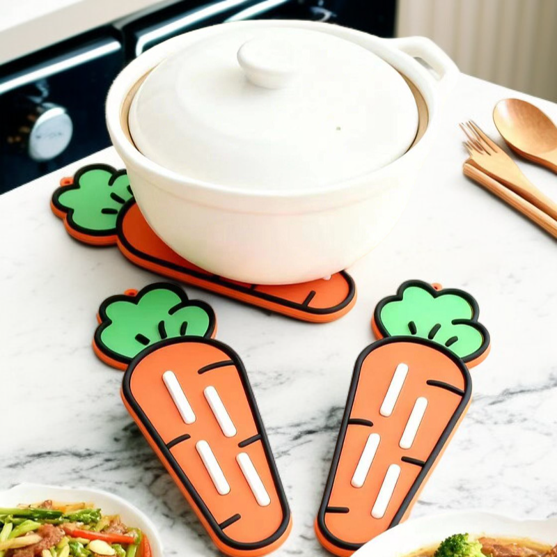 당근 실리콘 냄비뚜껑 수납 매트
