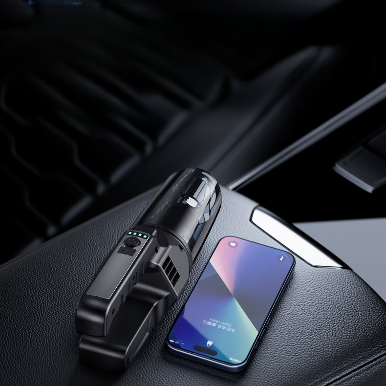 مكنسة محمولة متعددة الوظائف وقابلة للشحن، نفخ وشفط 2 في 1