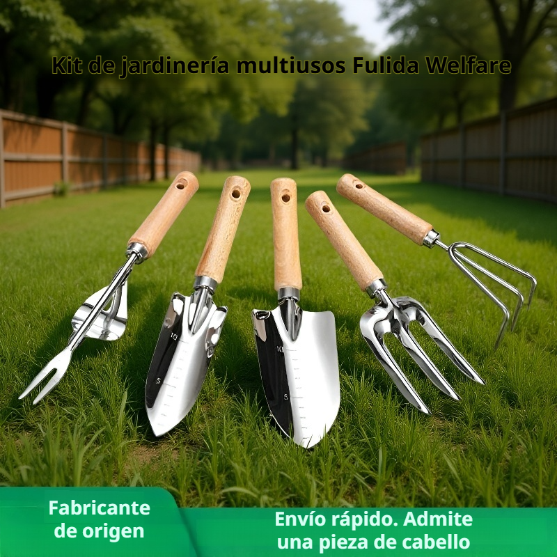  Kit de jardinería de tres piezas: herramientas para plantar flores y vegetales en casa