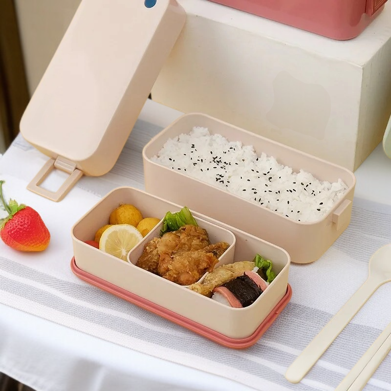 職場・学校向け二段式ランチボックス－便利で長持ち