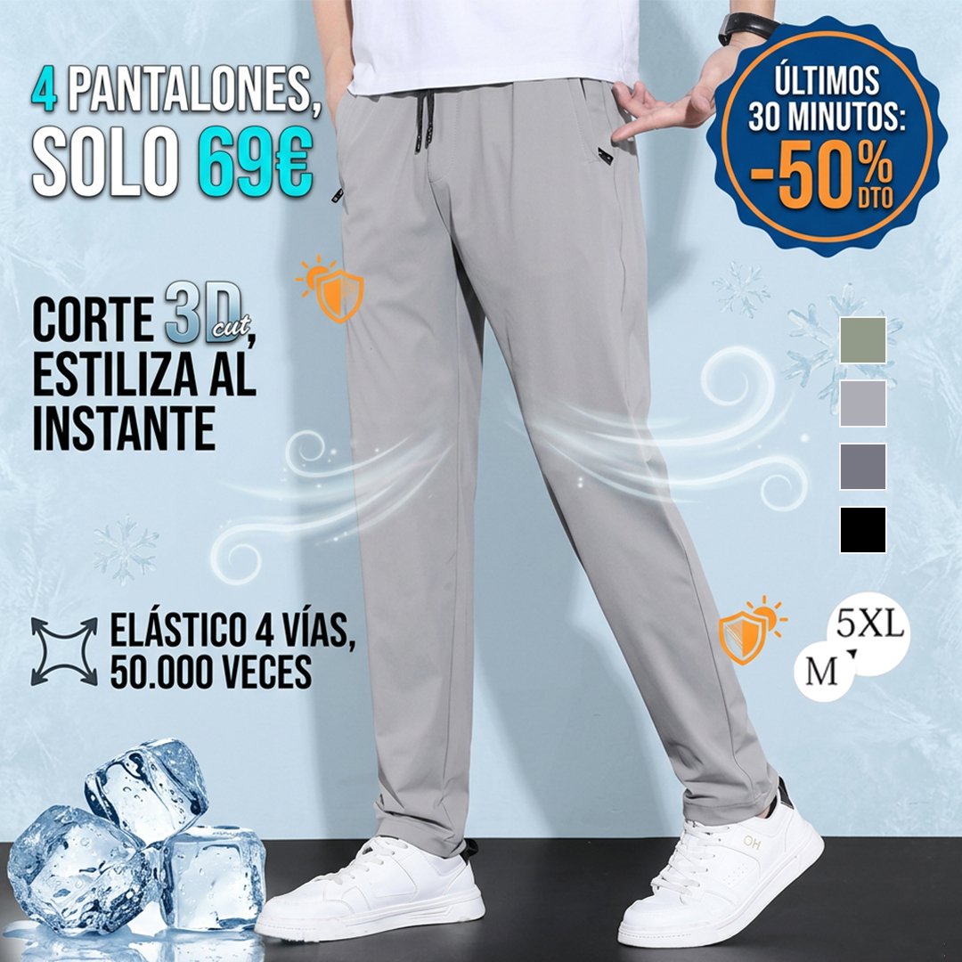 【Limitado 100 piezas】Pantalones de hielo transpirables ultrafinos para verano