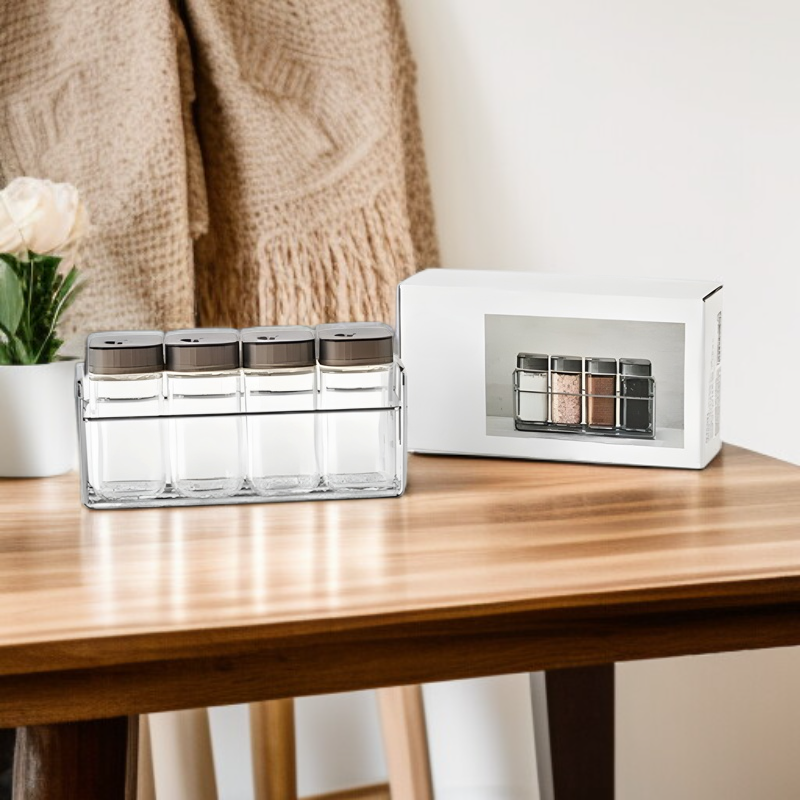 Magnetic spice rack for refrigerator