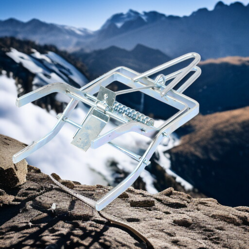 Trampa de tijera galvanizada para topos y ratones de campo, reutilizable y fácil de usar en jardines