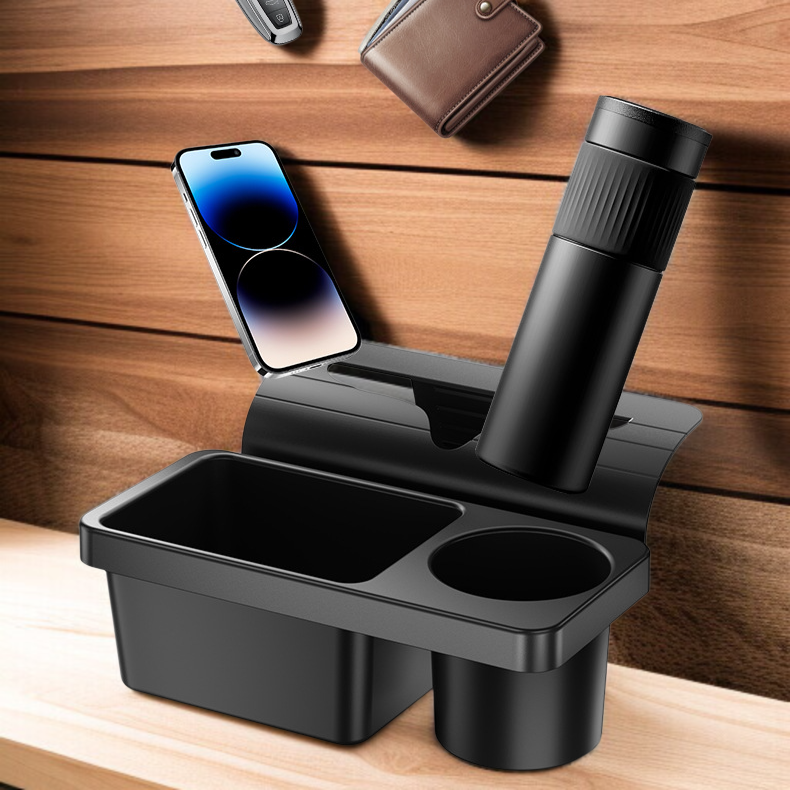 차량용 행거형 도어사이드 멀티 수납함 차량용 수납함 거치대 휴대폰 선반 물컵 수납함