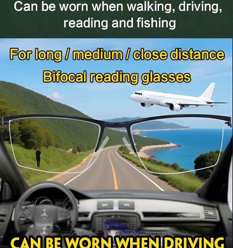 Brýle proti modrému světlu s bifokálními čočkami pro presbyopii