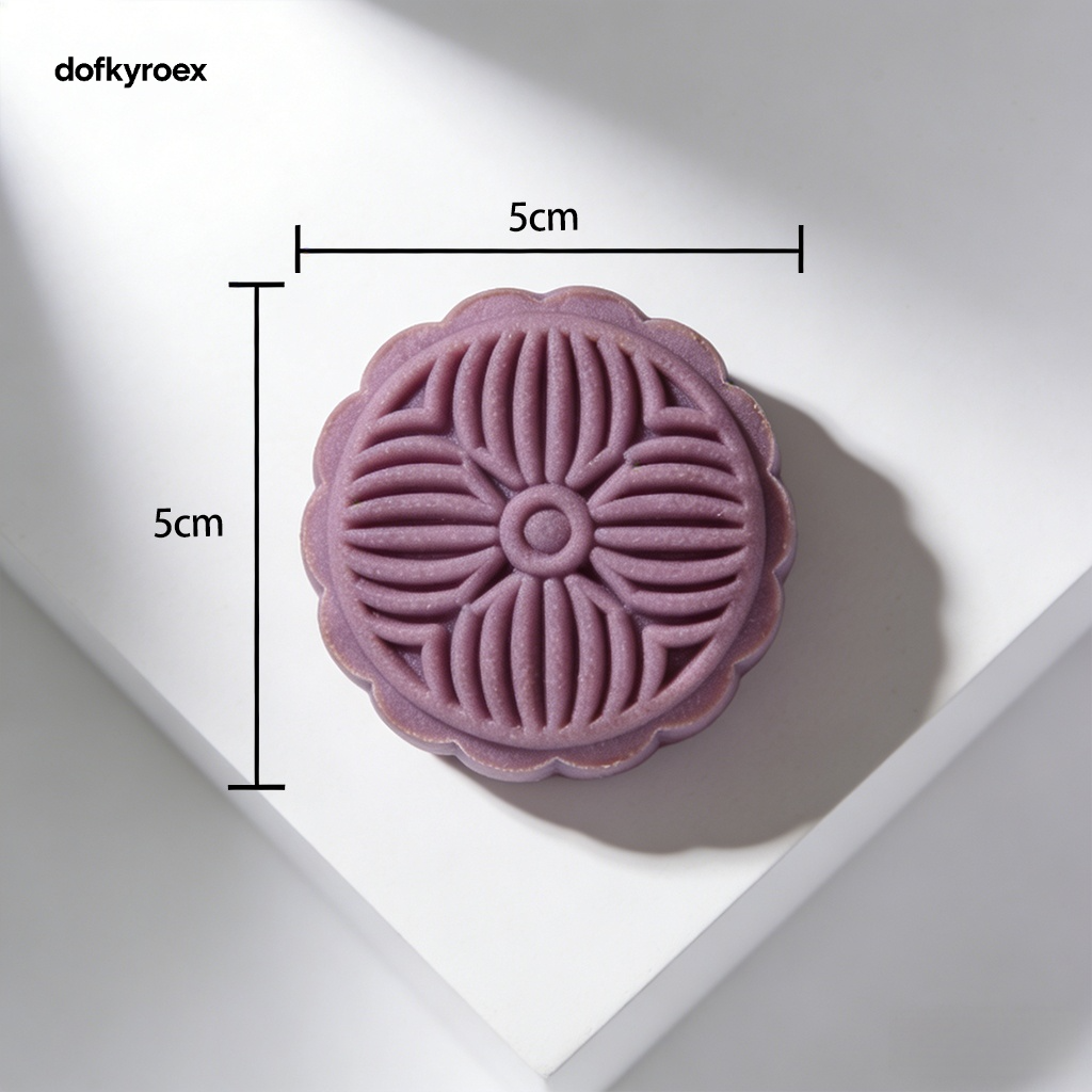 Handcrafted purple sweet potato mooncakes for Mid-Autumn Festival