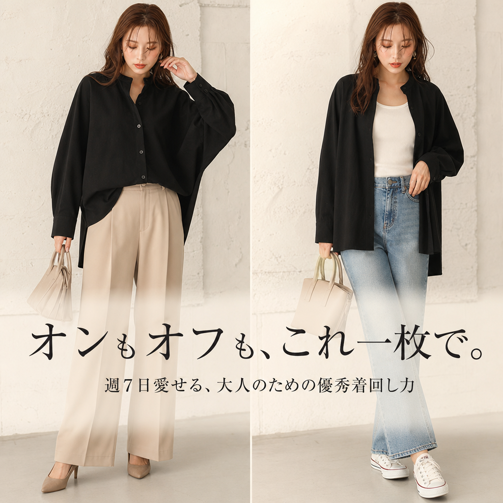 日本風バットスリーブゆったりシャツレディースシャツ