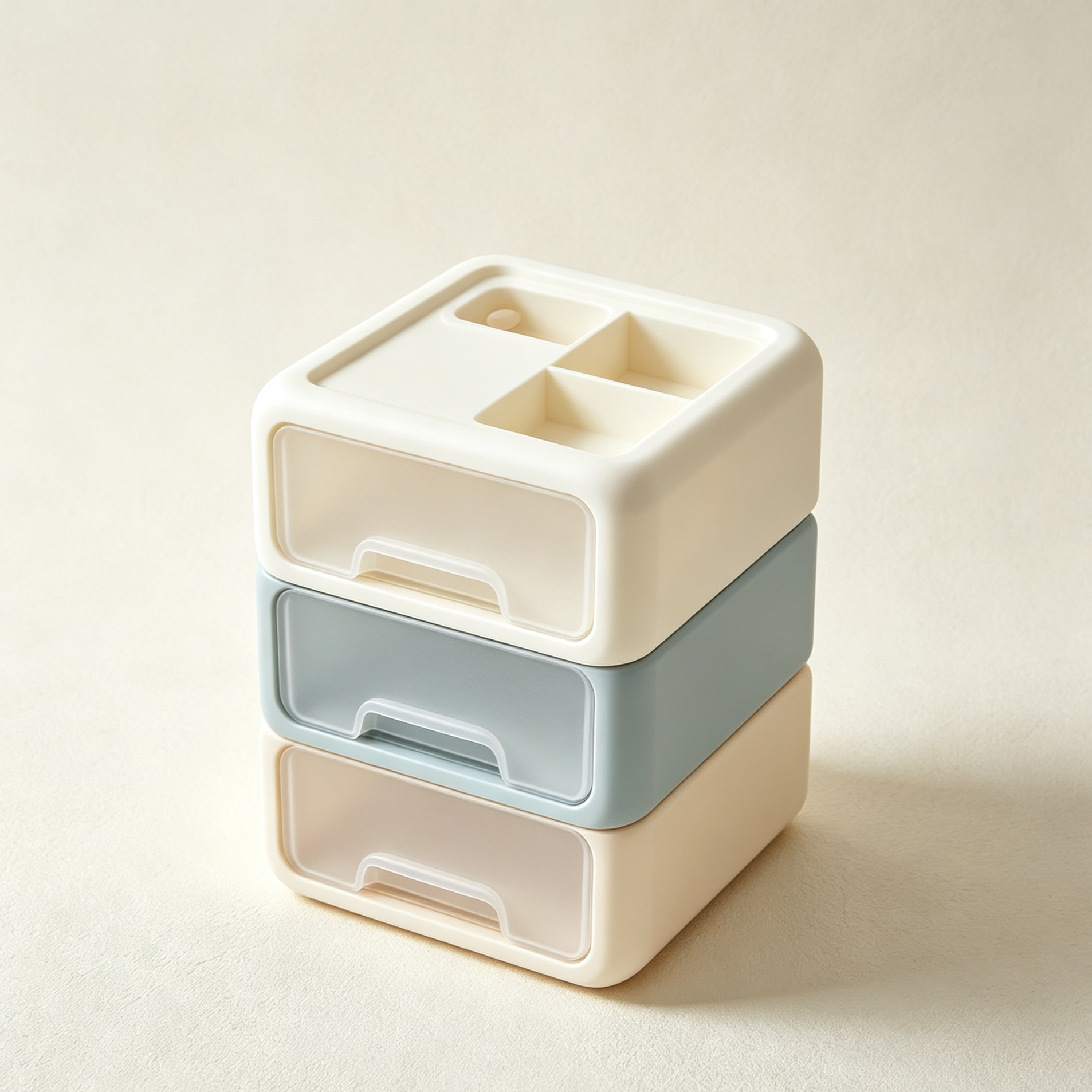 Stackable storage drawers for closet and office