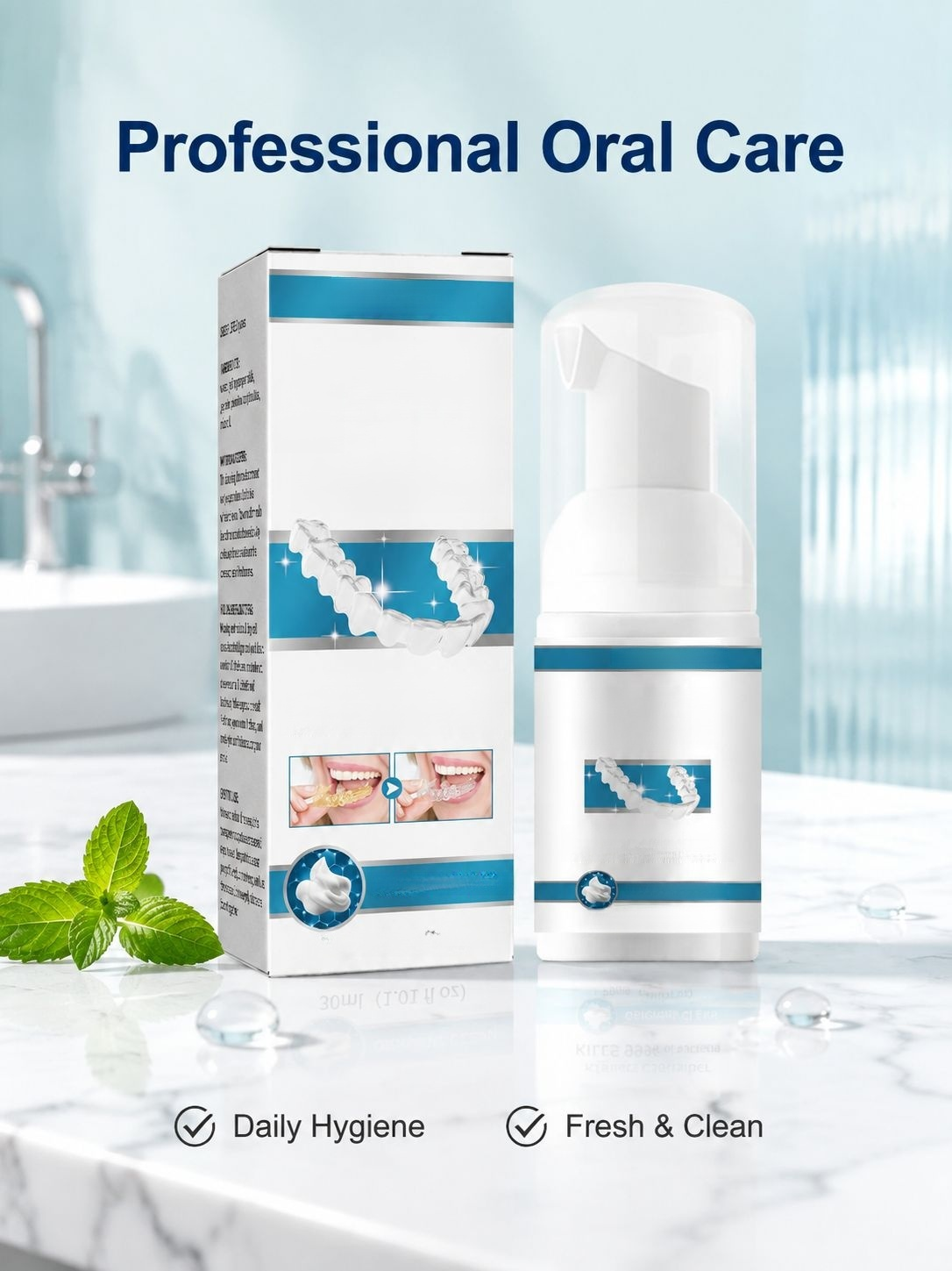Oral Care Denture Cleaning Tablets Stain Remover