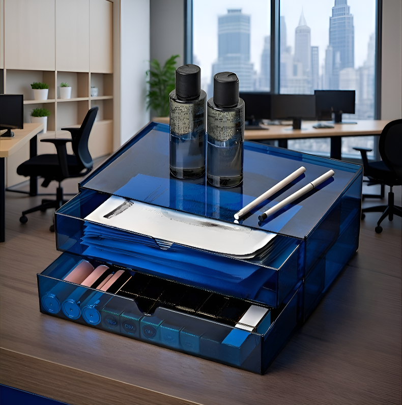 Nordic style desktop rack with minimalist design