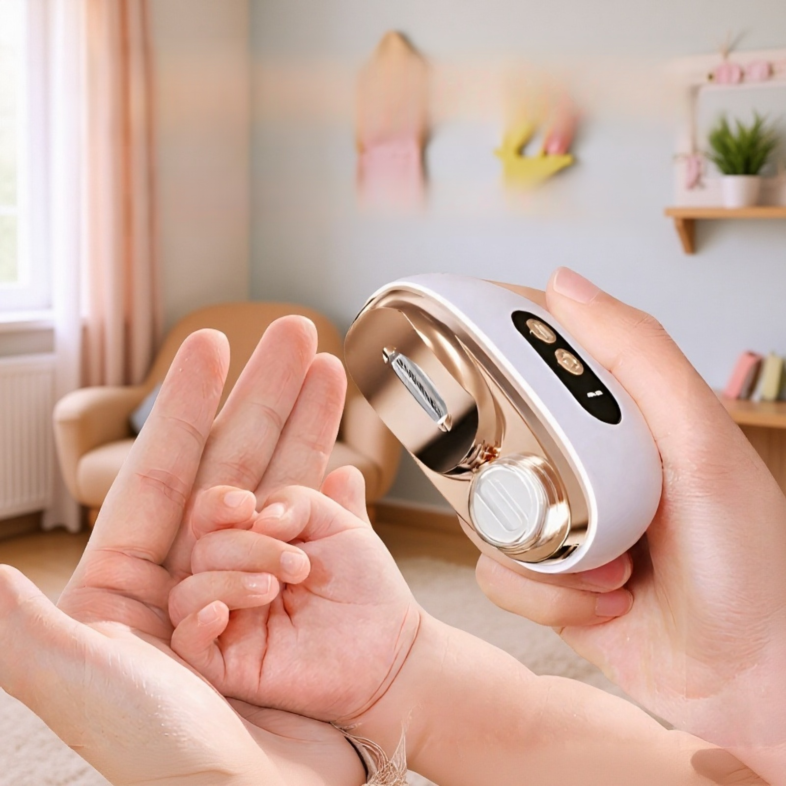 مقص أظافر كهربائي محمول، قص الأظافر وبردها تلقائيا