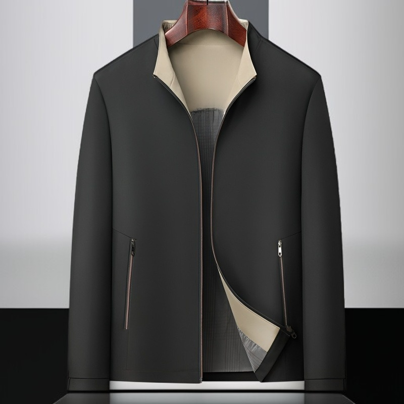 편안한 착용감의 남성 자켓 후면 이미지