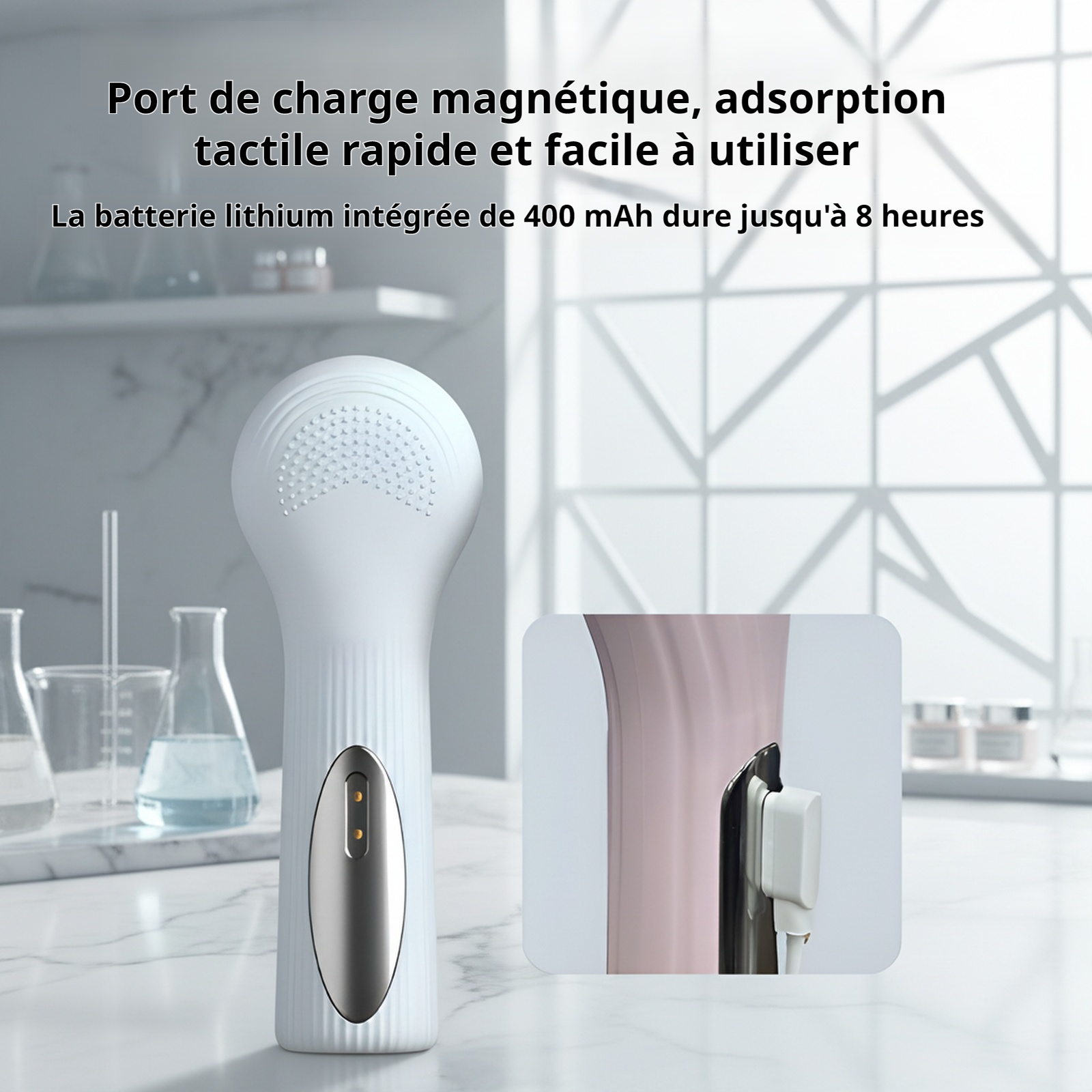 Nettoyeur facial chauffant pour soins quotidiens