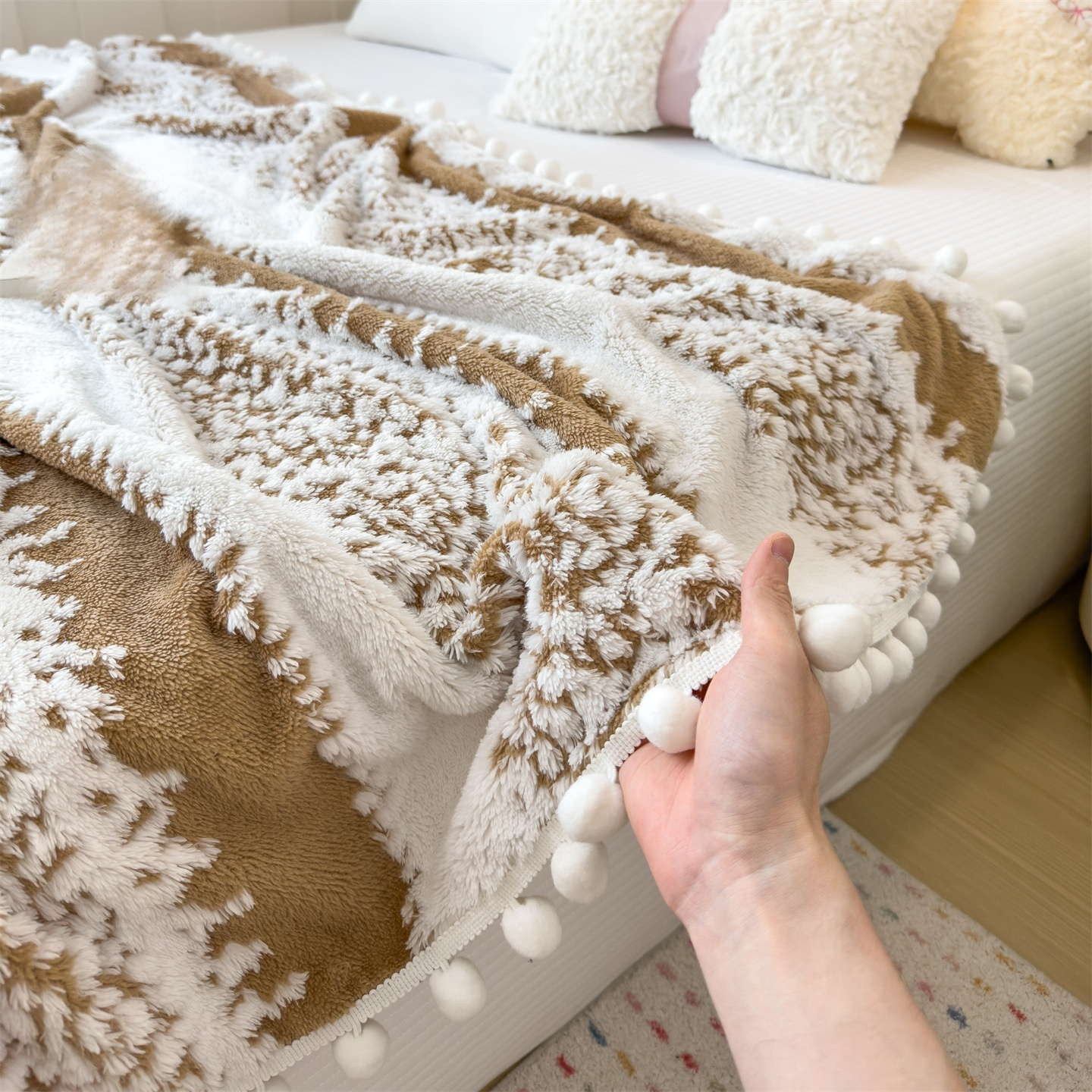 Manta pequeña multifuncional tipo chal para aire acondicionado