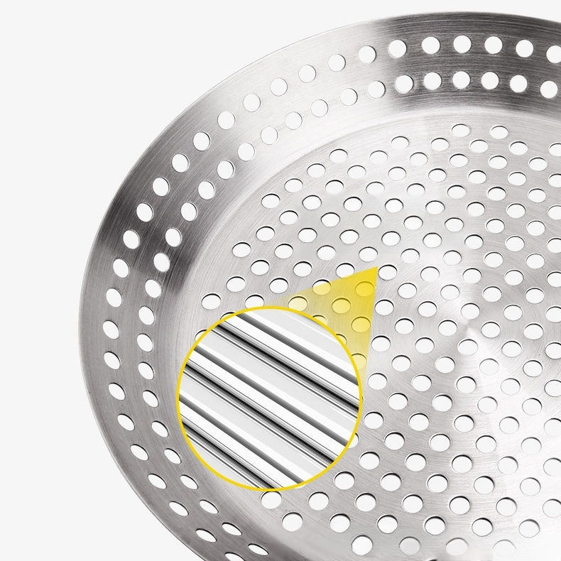 Portable Hollow BBQ Grill with Foldable Handle