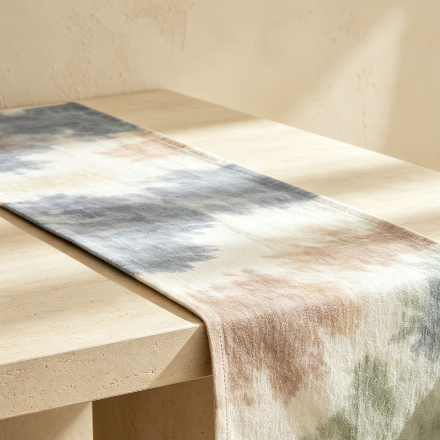 Tie-dyed table runners (2 pieces)