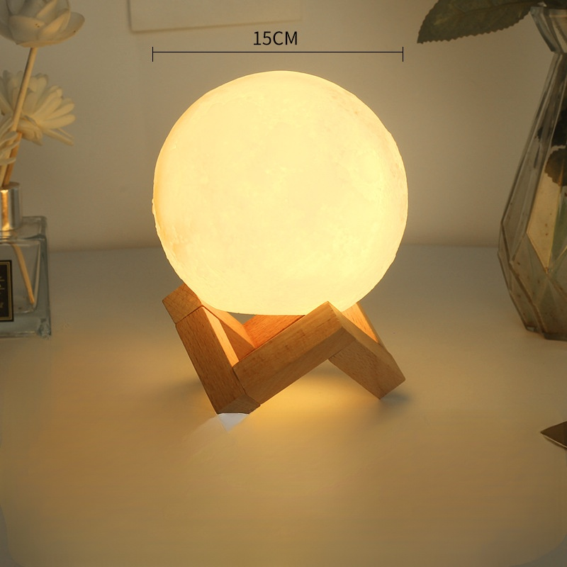 月ランプ手描きのナイトライト