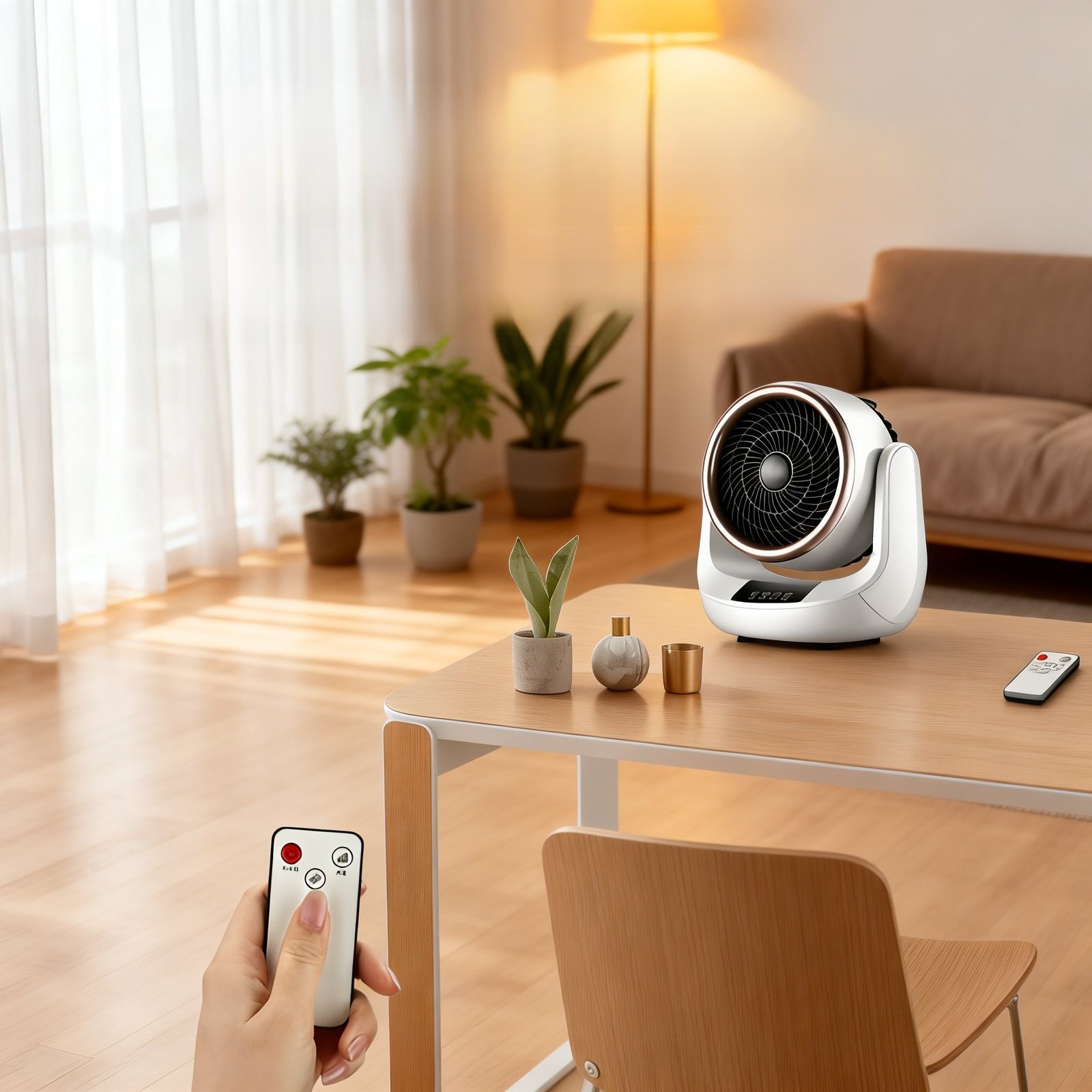 Mini-Tischheizung mit Kühl- und Heizfunktion, energiesparend