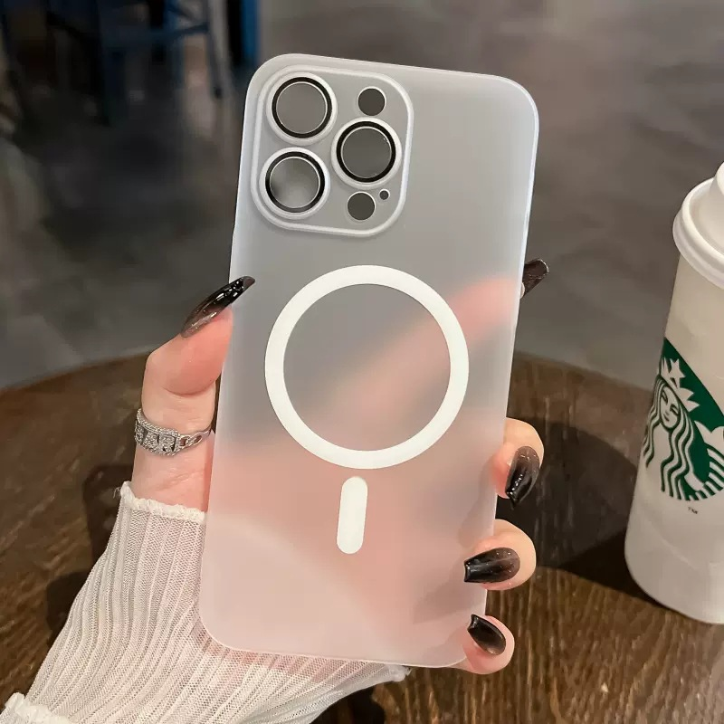 iPhoneケース アイスミストマット磁気吸着テールタイプ
