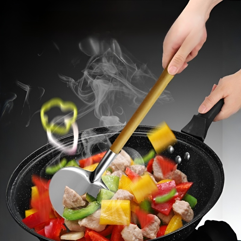 Round mouth stainless steel non stick spatula