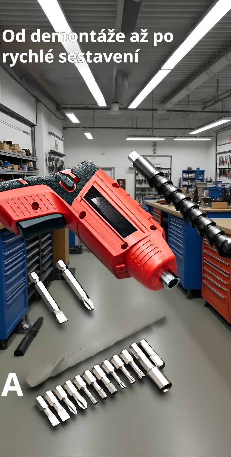 Ergonomická rukojeť elektrického šroubováku